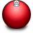 Red Silver Bauble Icon